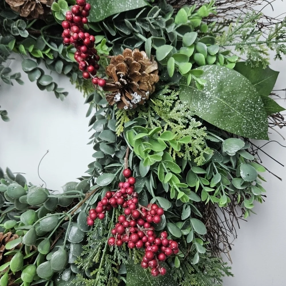 Christmas wreath door decor